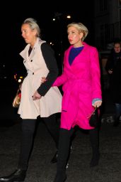 Heather Mills - Leaving Sexy Fish Restaraunt in London 12/23/2015