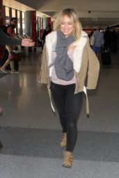 Hilary Duff Airport Style - LAX in Los Angeles, CA 12/15/2015