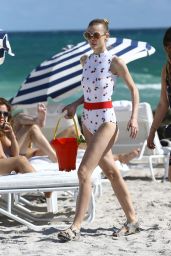 Jaime King in Swimsuit at a Beach in Miami, 12/12/2015 