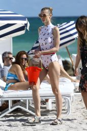Jaime King in Swimsuit at a Beach in Miami, 12/12/2015 