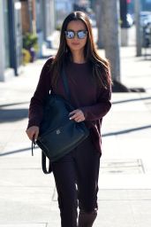 Jamie Chung Casual Style - Walking Her Dog in Los Angeles, December 2015