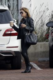 Jane Seymour in a Johnny Cash T-Shirt Picks up a Cup of Coffee From a Local Coffee Place in Malibu 12/22/2015