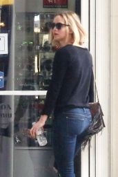 Jennifer Lawrence in Ripped Jeans - December 2015