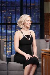 Jennifer Lawrence - Late Night With Seth Meyers in New York City, December 15 2015