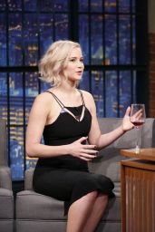 Jennifer Lawrence - Late Night With Seth Meyers in New York City, December 15 2015