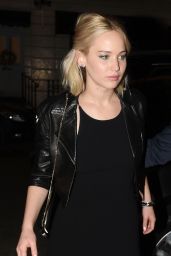 Jennifer Lawrence Night Out Style - Chiltern Firehouse in London, 12/17/2015