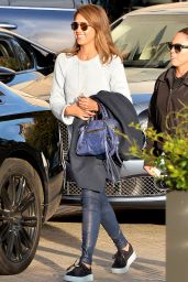 Jessica Alba Casual Style - Leaving Barneys New York in Beverly Hills, 12/20/2015