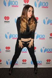 Joanna JoJo Levesque at Y100 Radio Station in Fort Lauderdale 12/9/2015