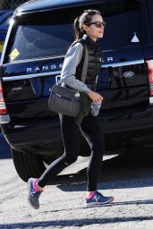 Jordana Brewster in Tights - Out in Brentwood, CA 12/15/2015 