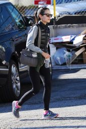 Jordana Brewster in Tights - Out in Brentwood, CA 12/15/2015 