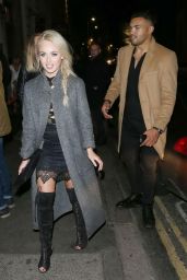 Jorgie Porter Night Out Style - Steam & Rye in London 12/23/2015