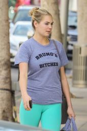 Kate Upton in Leggings - Out With Her Dog Harley in Beverly Hills 12/20/2015 