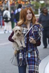 Katherine McNamara Casual Style - The Grove in West Hollywood, 12/17/2015 