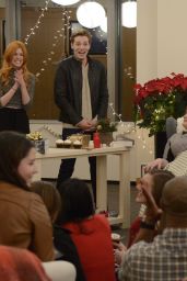 Katherine McNamara - Pop-Up Santa Surprise to Meet Author Cassandra Clare in New York City