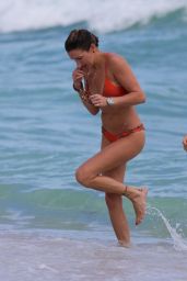 Katie Cassidy in a bikini at a Beach in Miami 12/22/2015