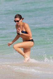 Katie Cassidy in a Bikini on the beach in Miami 12/30/2015 