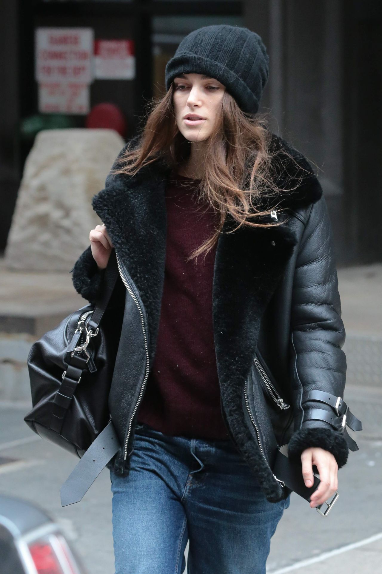 Keira Knightley Street Style - Out in New York City, 12/26/2015