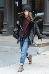 Keira Knight Street Style - Out in New York City, 12/26/2015