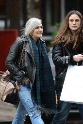 Keira Knightley and Her Mother - Leaving Dimes Restaurant in NYC, December 2015