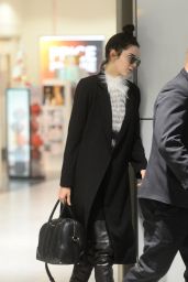 Kendall Jenner - Arriving at London Heathrow Airport, December 2015