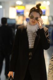 Kendall Jenner - Arriving at London Heathrow Airport, December 2015