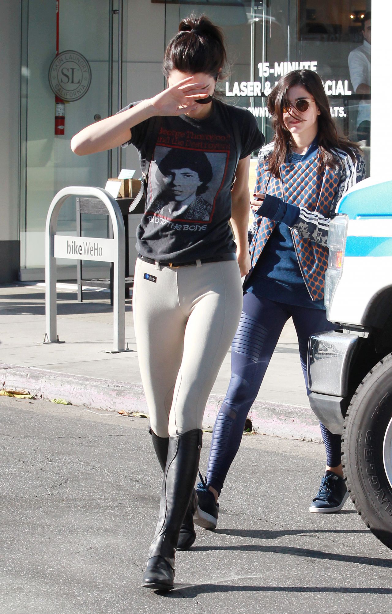 Kendall Jenner in an Equestrian Outfit - Shopping at Leica 