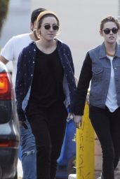 Kristen Stewart in Leggings - Out in Los Angeles, 12/24/2015