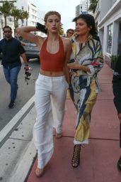Kylie Jenner and Hailey Baldwin - Shopping in Miami 12-6-2015