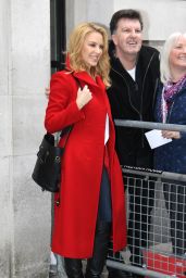 Kylie Minogue at The BBC Radio 2 Studios in London, 12/6/2015 