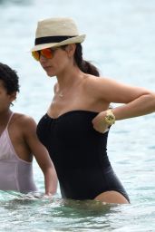 Lauren Silverman in a Swimsuit - Beach Candids Barbados, December 2015