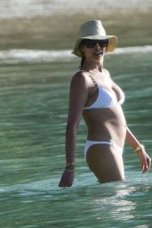 Lauren Silverman in White Bikini in Barbados 12/29/2015 