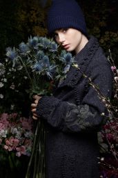 Lily Collins - Barrie Knitwear, Fall/Winter 2015