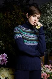Lily Collins - Barrie Knitwear, Fall/Winter 2015