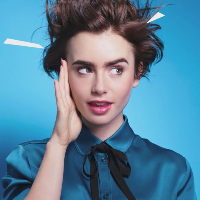 Lily Collins Pics Lancome Ad Campaign 2015