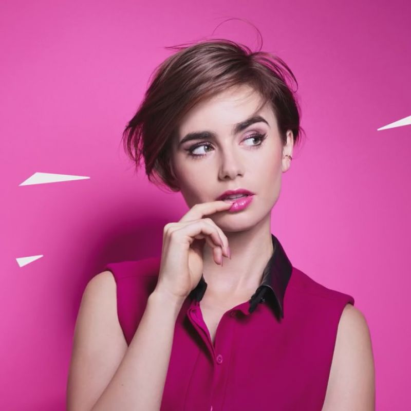 Lily Collins Pics - Lancôme ad Campaign 2015 • CelebMafia