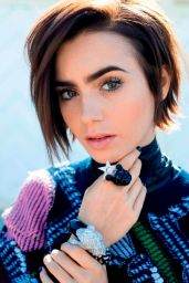 Lily Collins - Vogue Magazine Russia January 2016 Issue