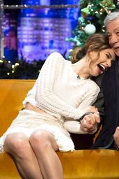 Lily James Tapes an Appearance on  Jonathan Ross Show 12/21/2015
