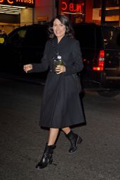 Lisa Edelstein - Leaving NBC Studios in New York, 12/3/2015