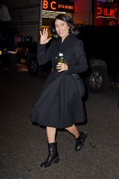 Lisa Edelstein - Leaving NBC Studios in New York, 12/3/2015