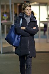 Lori Loughlin Is All Bundled up as She Arrives Back in Chilly Vancouver, December 2015