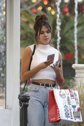 Maia Mitchell - Shopping at Nordstrom at The Groove in West Hollywood, December 2015