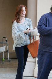 Marcia Cross - Leaves Lunch With a Friend in Los Angeles 12/22/2015