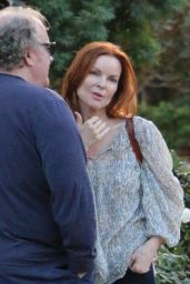 Marcia Cross - Leaves Lunch With a Friend in Los Angeles 12/22/2015