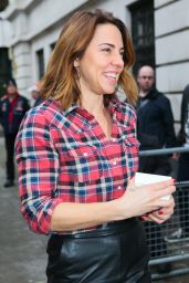 Mel C - Leaving BBC Radio Two Studios After Performing Christmas Songs on Chris Evans Breakfast Show in London 12/16/2015