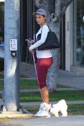 Nicole Murphy in Leggings - Out in West Hollywood, December 2015