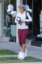 Nicole Murphy in Leggings - Out in West Hollywood, December 2015