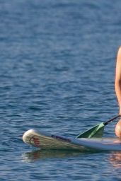 Olivia Wilde in a Bikini Paddle Board in Hawaii, December 2015