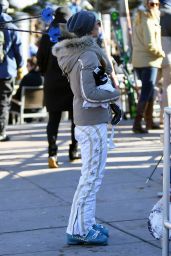 Paris Hilton - Gorsuch Ski Clothing at Durant Ave in Aspen 12/28/2015