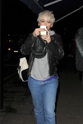 Rita Ora - Shows Off Her New Blonde Bob Haircut, Leaves Pizza Express in Notting Hill, 12/9/2015
