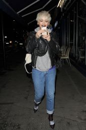 Rita Ora - Shows Off Her New Blonde Bob Haircut, Leaves Pizza Express in Notting Hill, 12/9/2015